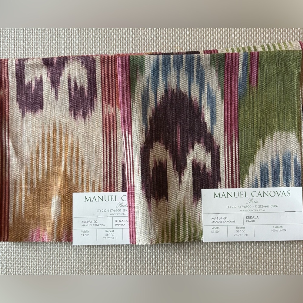 Manuel Canovas Multicolor Fabric Samples